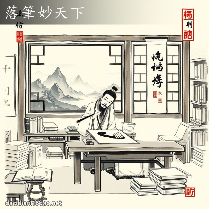 落筆妙天下 配图