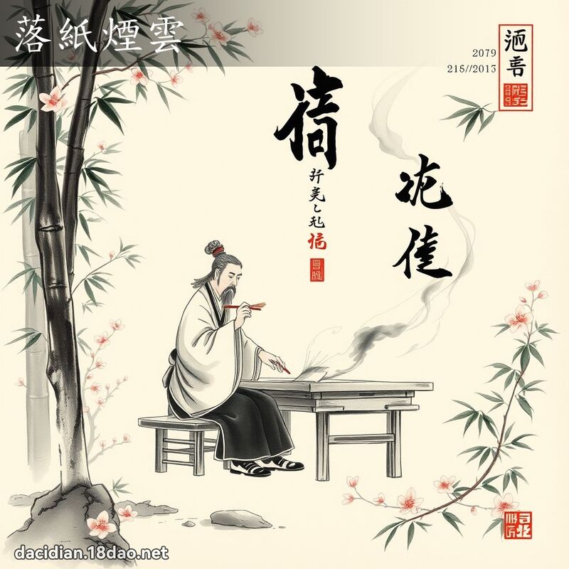 落紙煙雲 配图