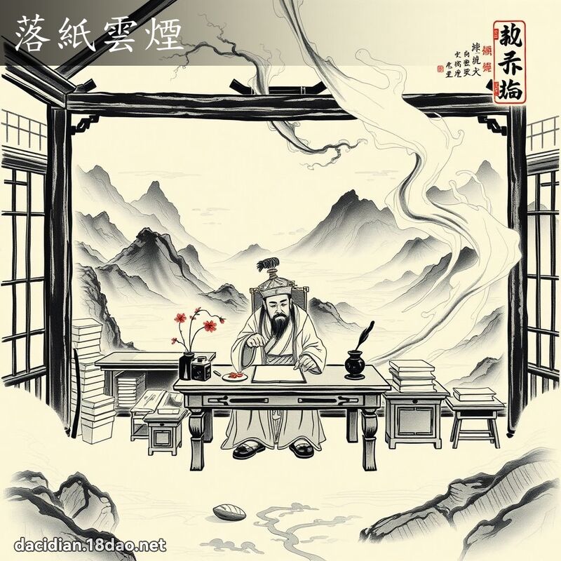 落紙雲煙 配图