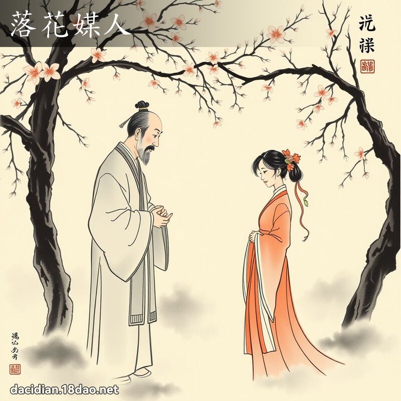 落花媒人 配图