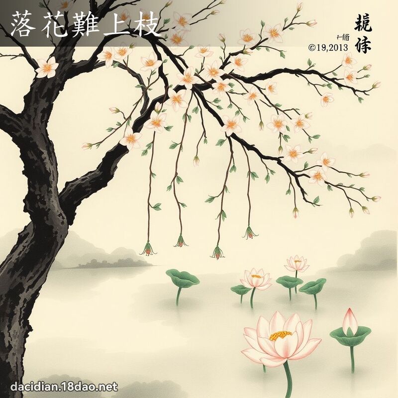 落花難上枝 配图