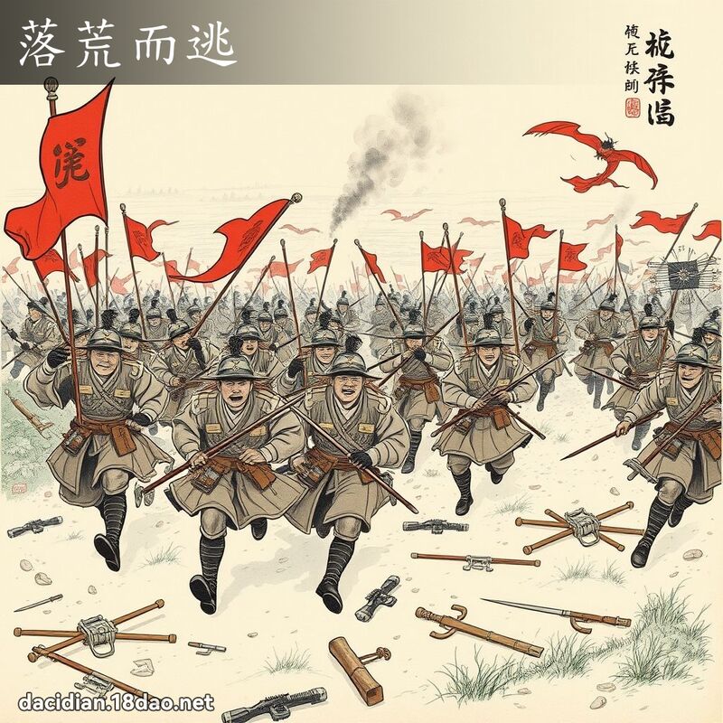 落荒而逃 配图