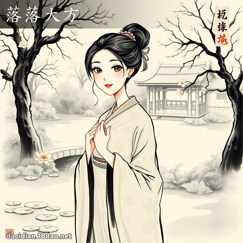 落落大方 配图