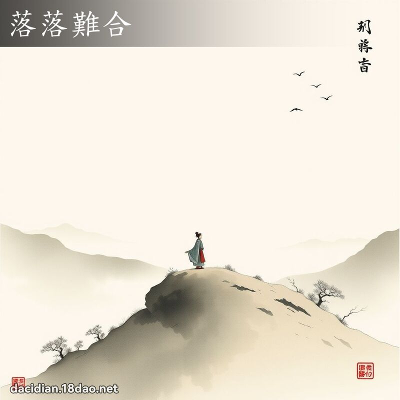 落落難合 配图