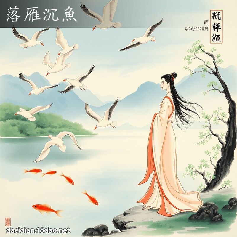 落雁沉魚 配图