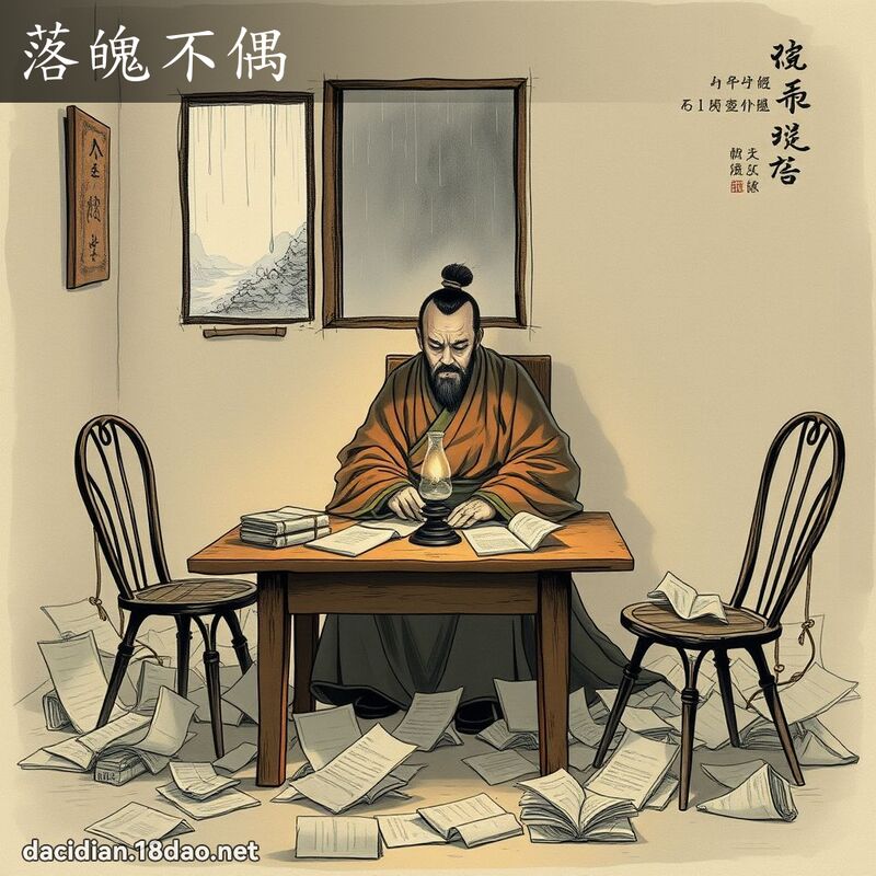 落魄不偶 配图