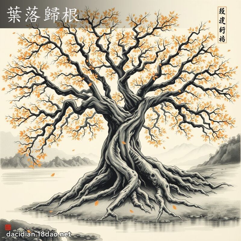 葉落歸根 配图