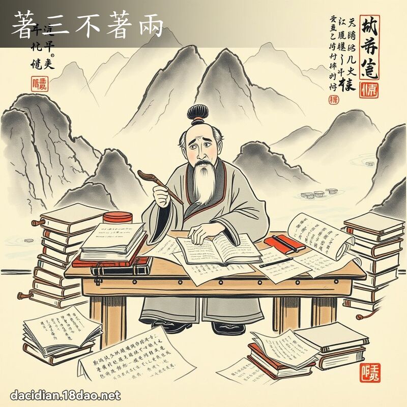著三不著兩 配图