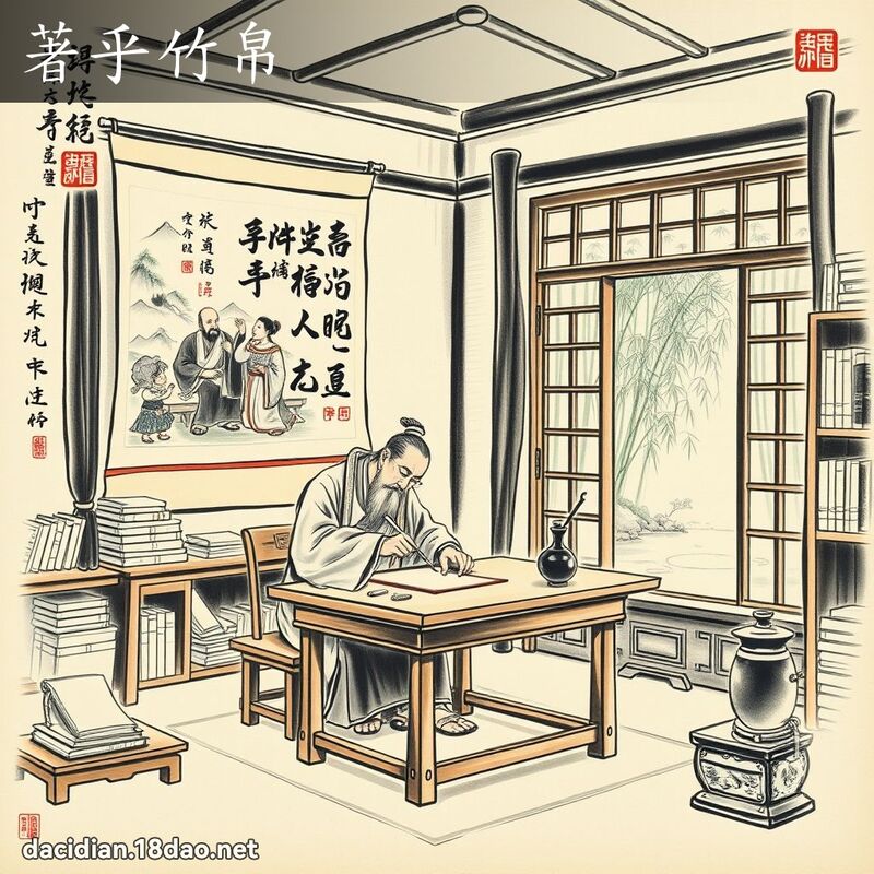著乎竹帛 配图