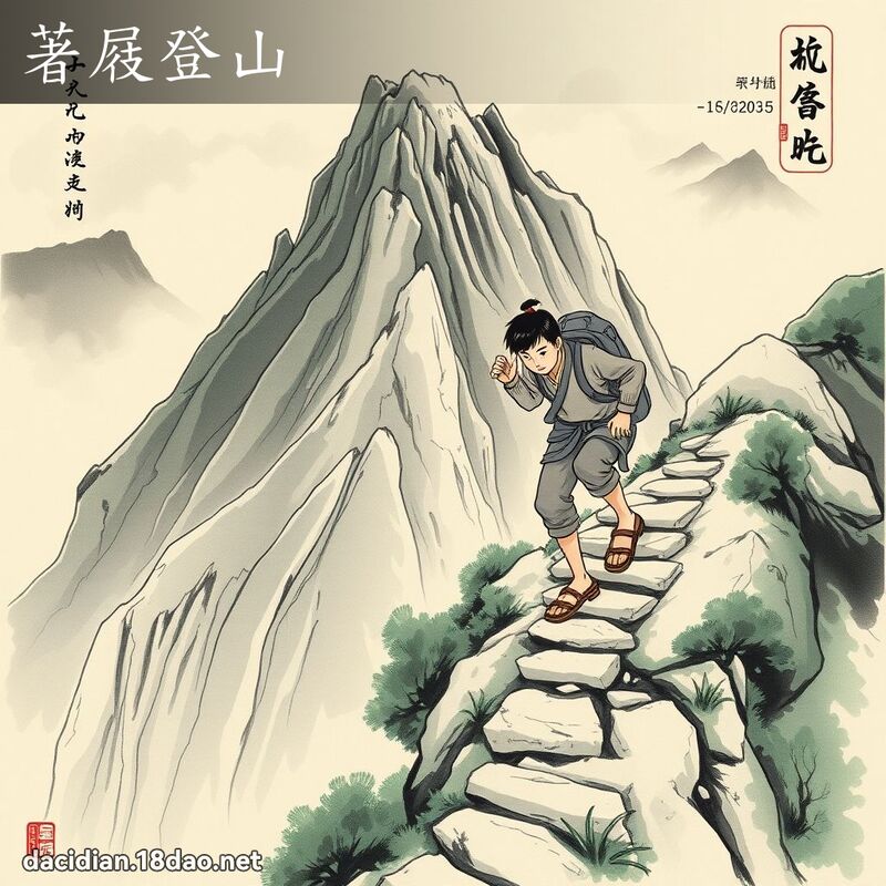 著屐登山 配图