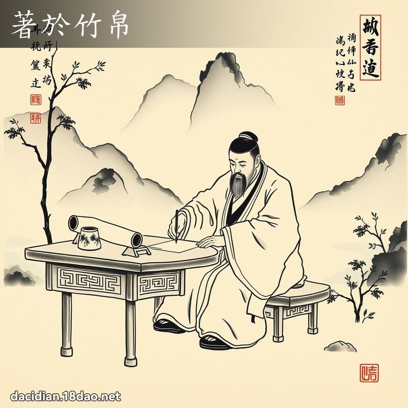 著於竹帛 配图
