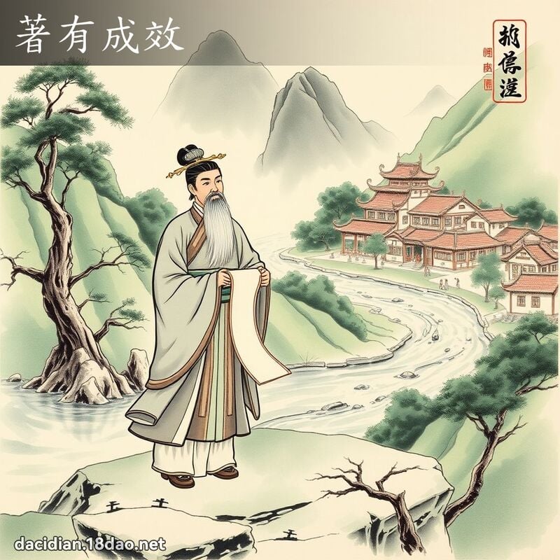 著有成效 配图