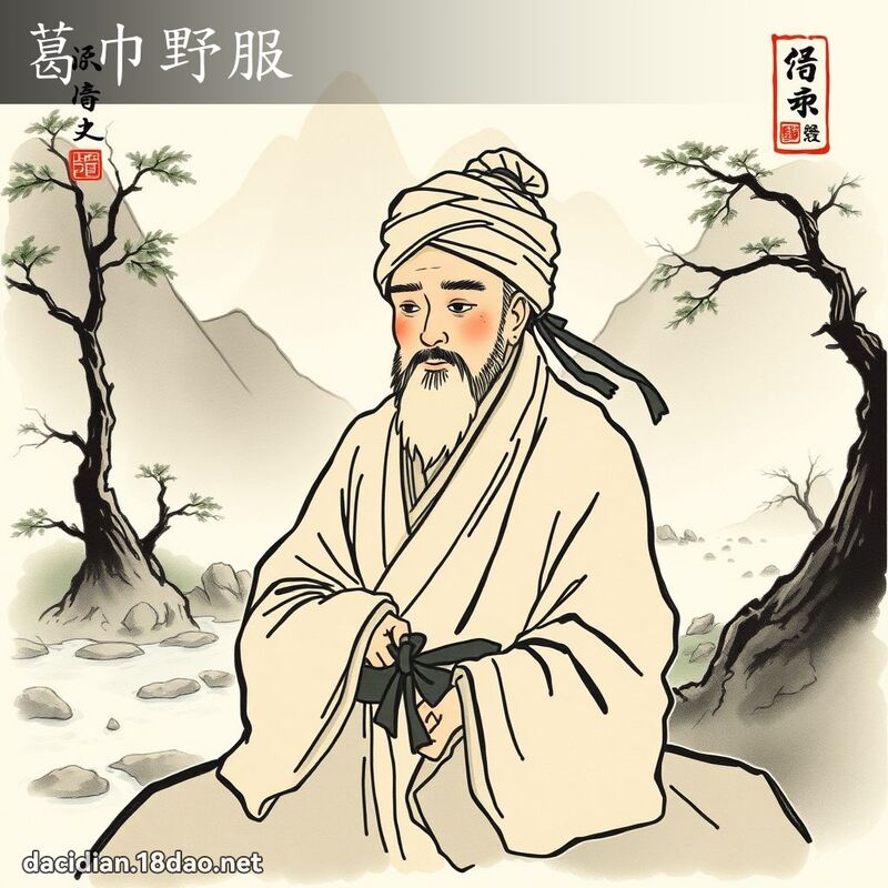 葛巾野服 配图