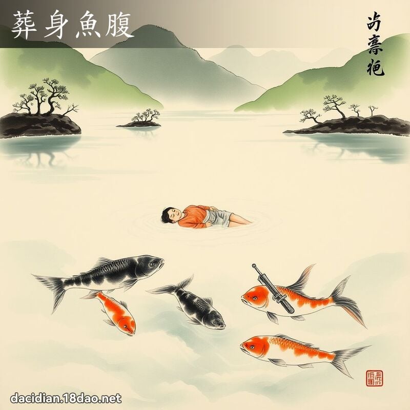 葬身鱼腹 配图