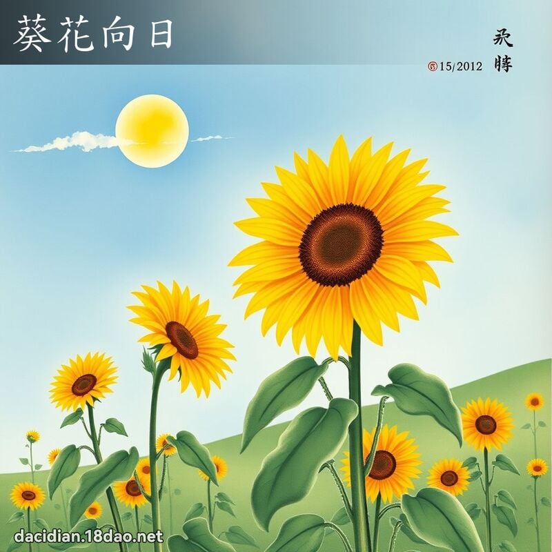 葵花向日 配图