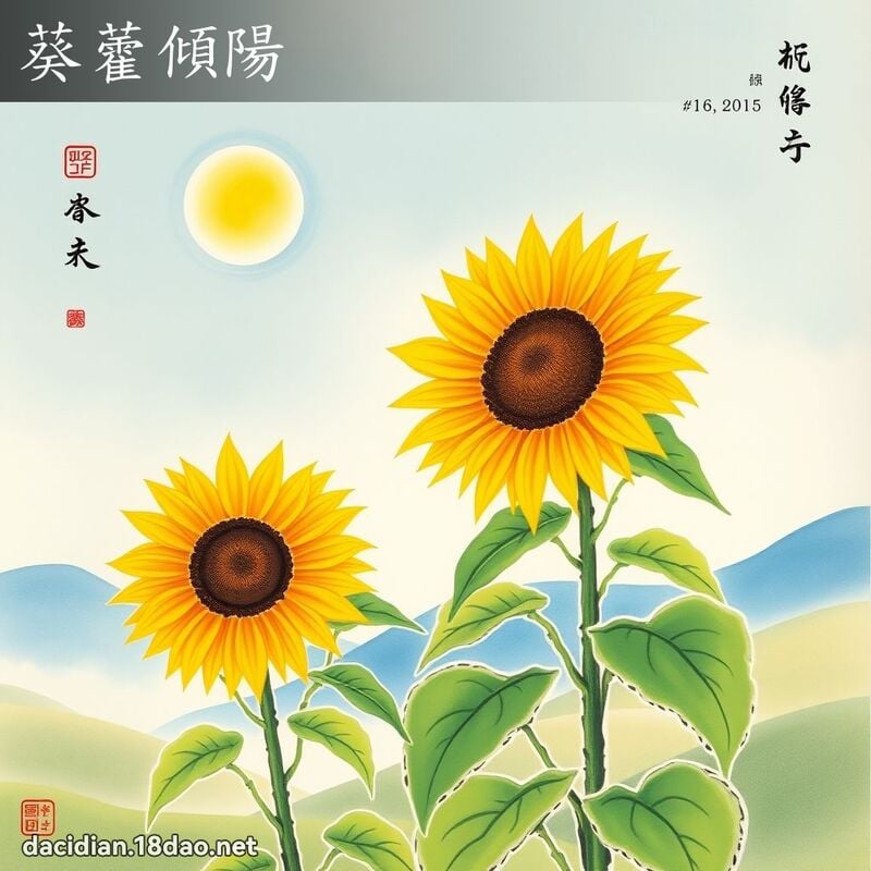 葵藿倾阳 配图