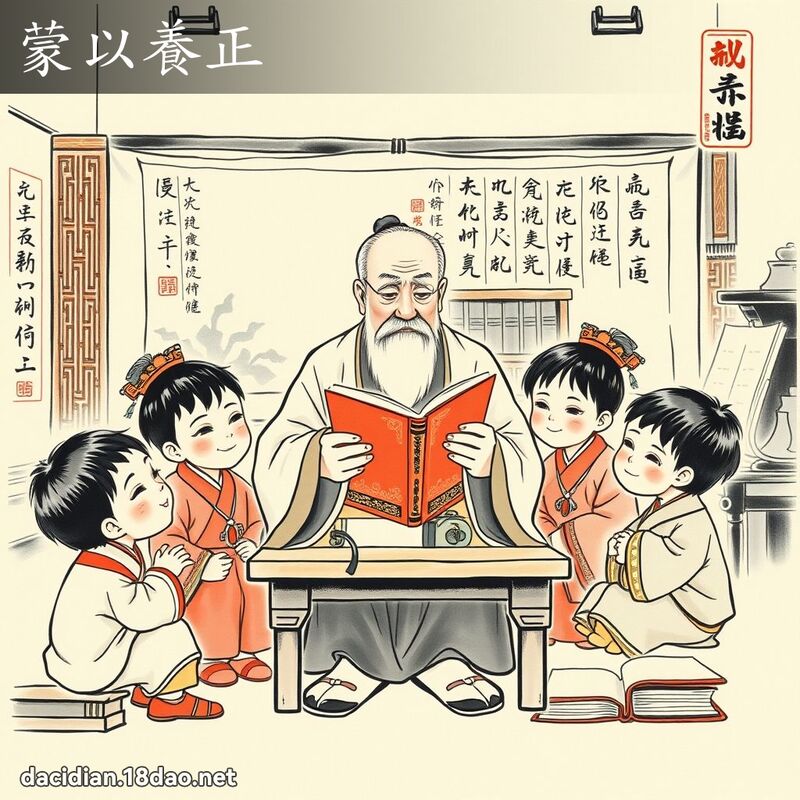 蒙以养正 配图