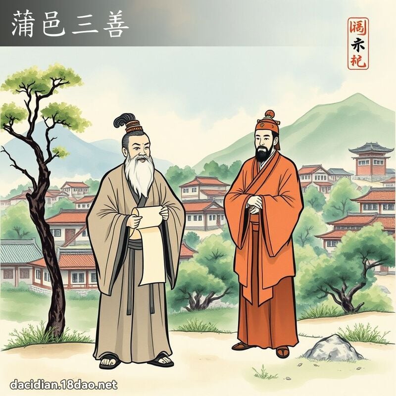 蒲邑三善 配图