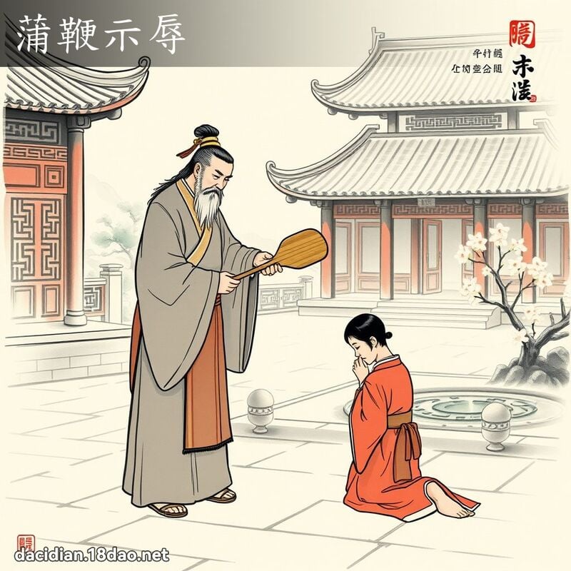 蒲鞭示辱 配图
