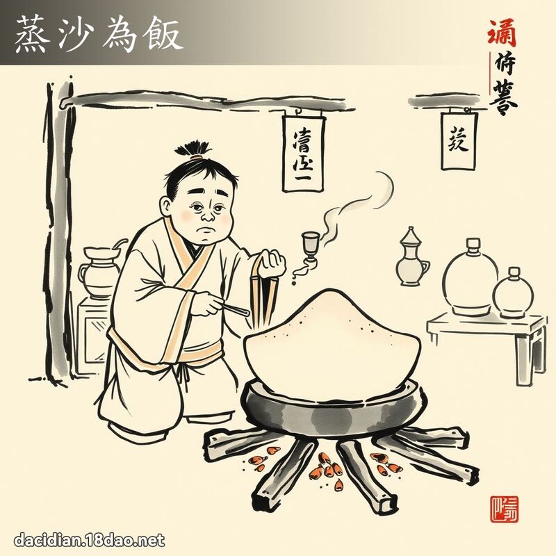 蒸沙为饭 配图