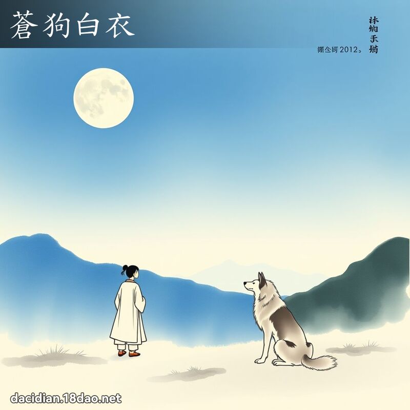 苍狗白衣 配图