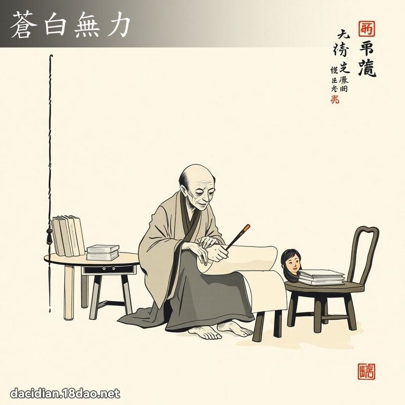 苍白无力 配图