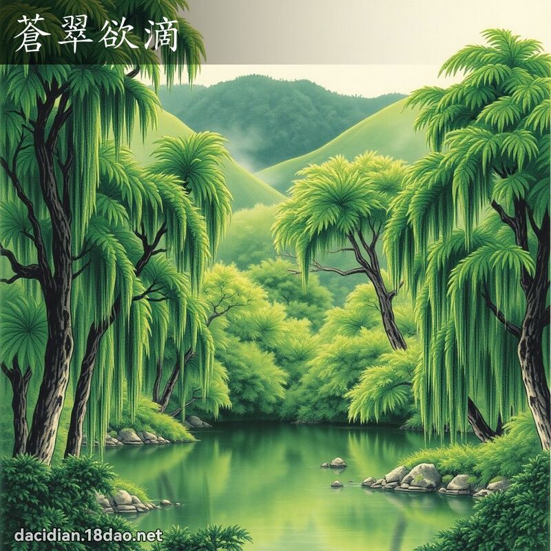 苍翠欲滴 配图