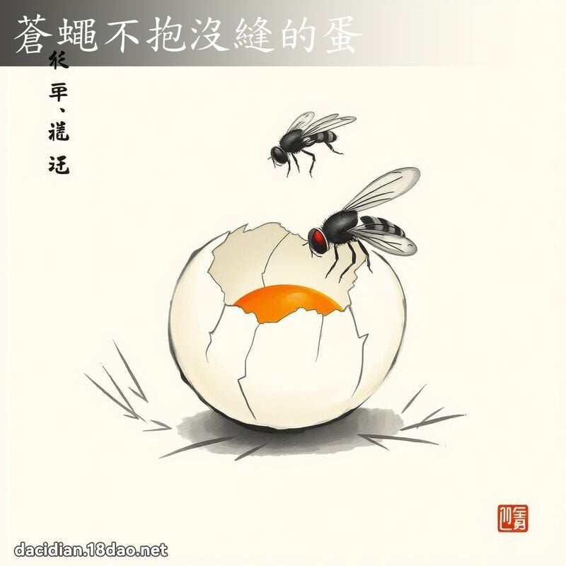 苍蝇不抱没缝的蛋 配图