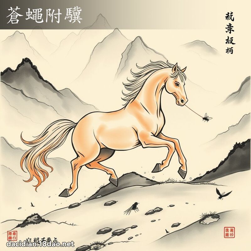 苍蝇附驥 配图