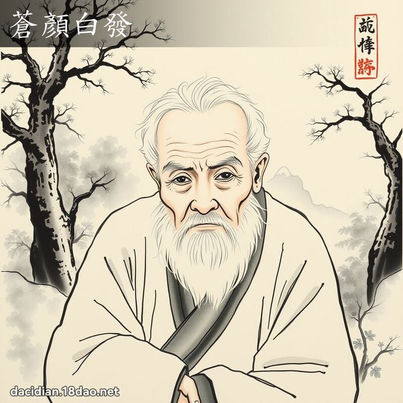 苍顏白发 配图