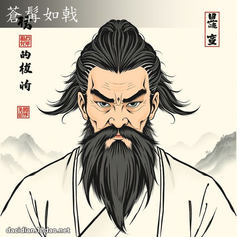 苍髯如戟 配图