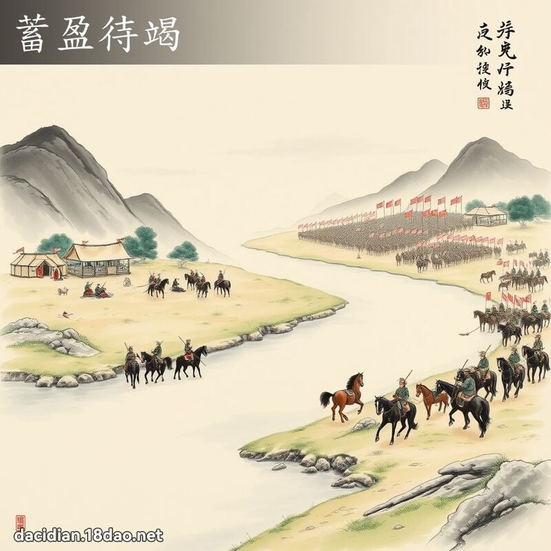 蓄盈待竭 配图