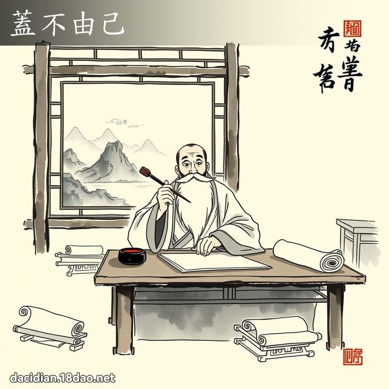 盖不由己 配图