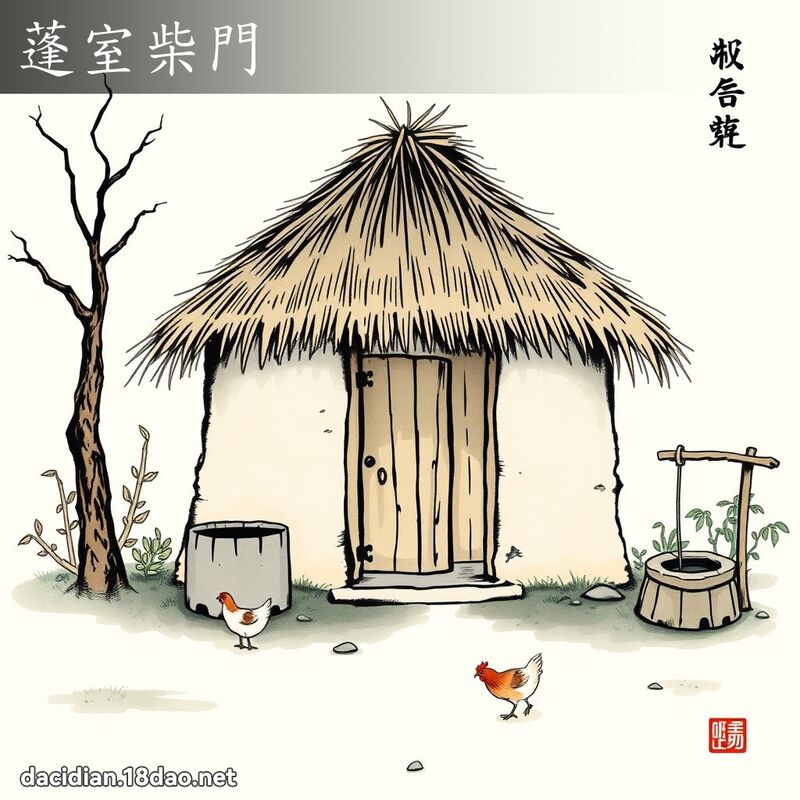 蓬室柴门 配图