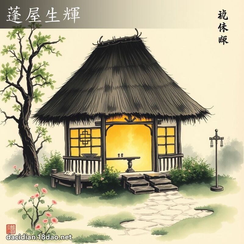 蓬屋生辉 配图