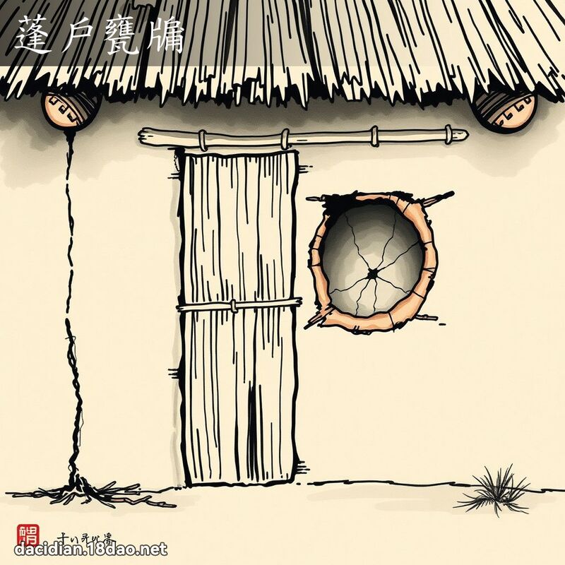 蓬户瓮牖 配图