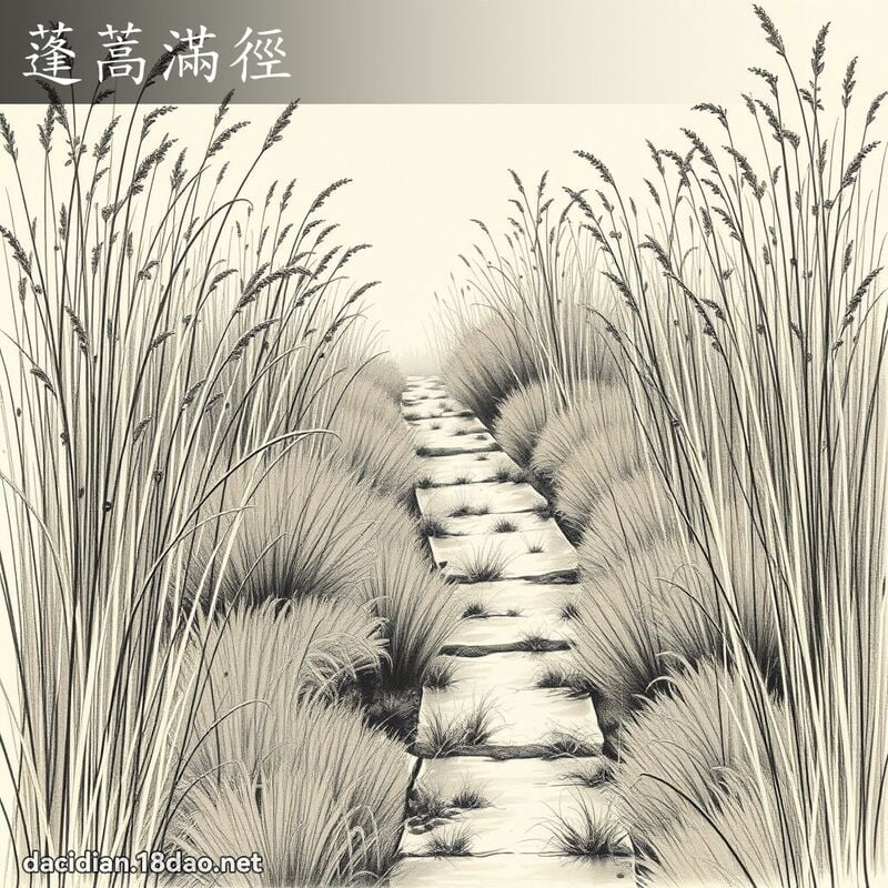 蓬蒿满径 配图