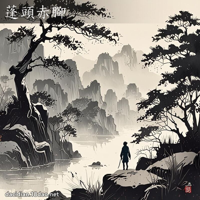 蓬头赤脚 配图