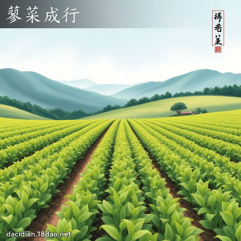 蓼菜成行 配图