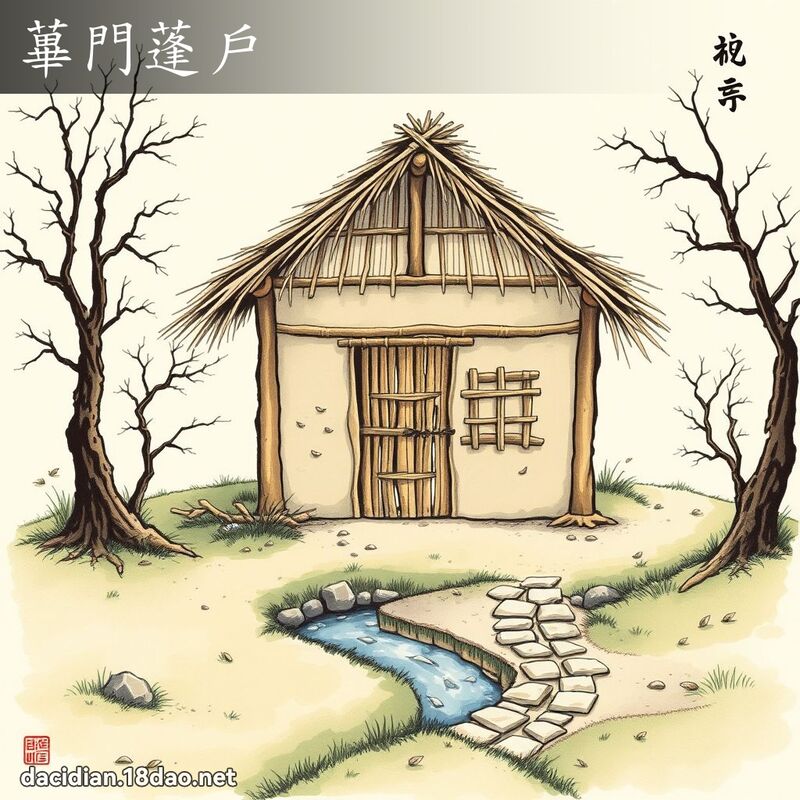 蓽门蓬户 配图