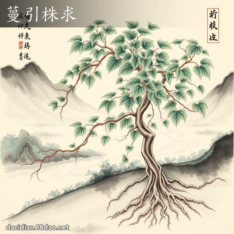 蔓引株求 配图