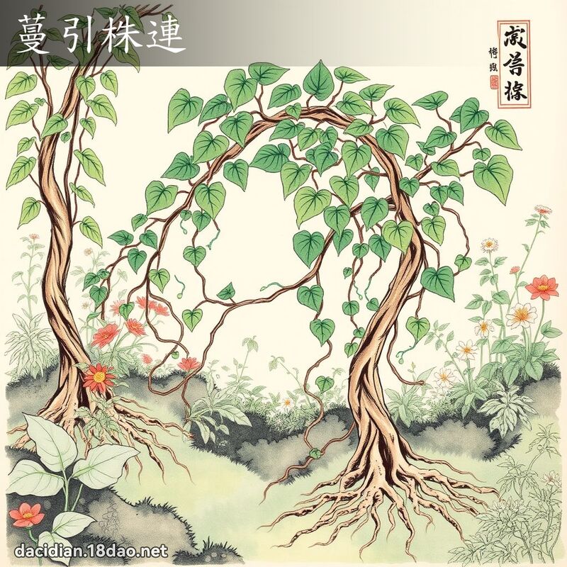 蔓引株连 配图