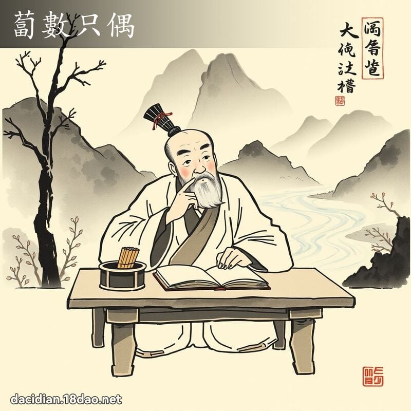 卜数只偶 配图