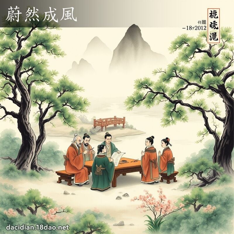 蔚然成风 配图