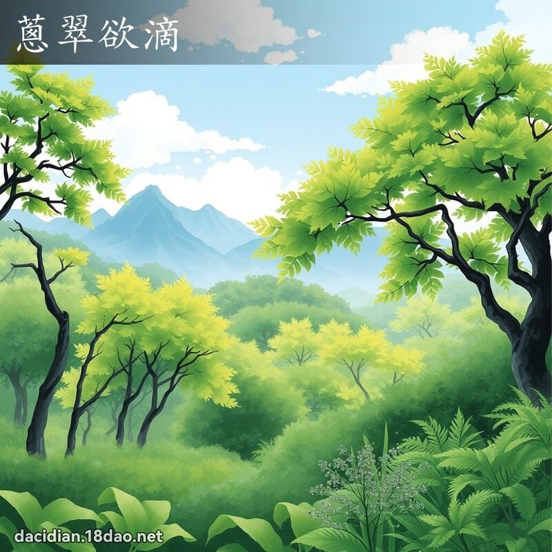 葱翠欲滴 配图
