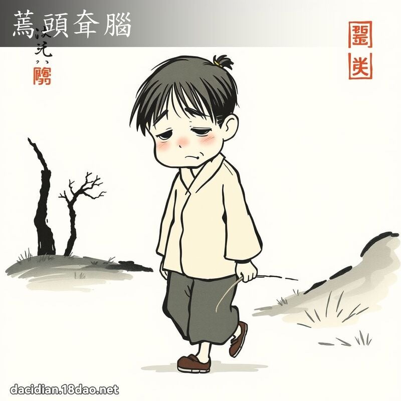 蔫头耷脑 配图