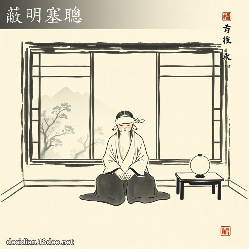 蔽明塞聪 配图
