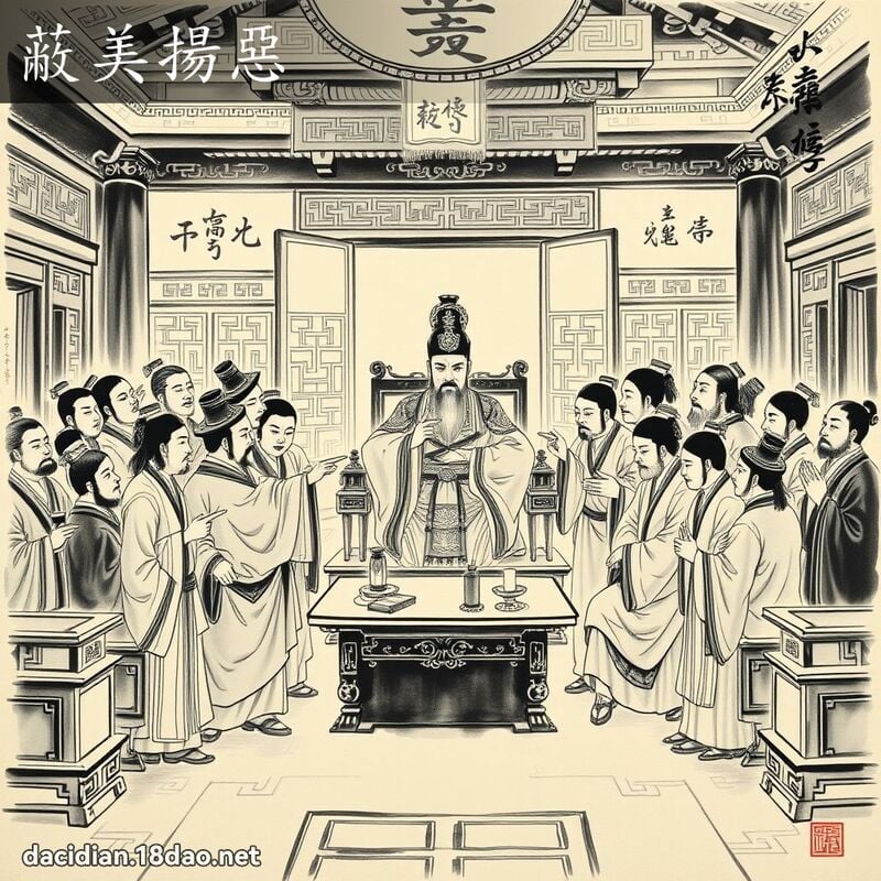 蔽美扬恶 配图