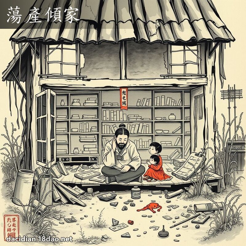 荡产倾家 配图