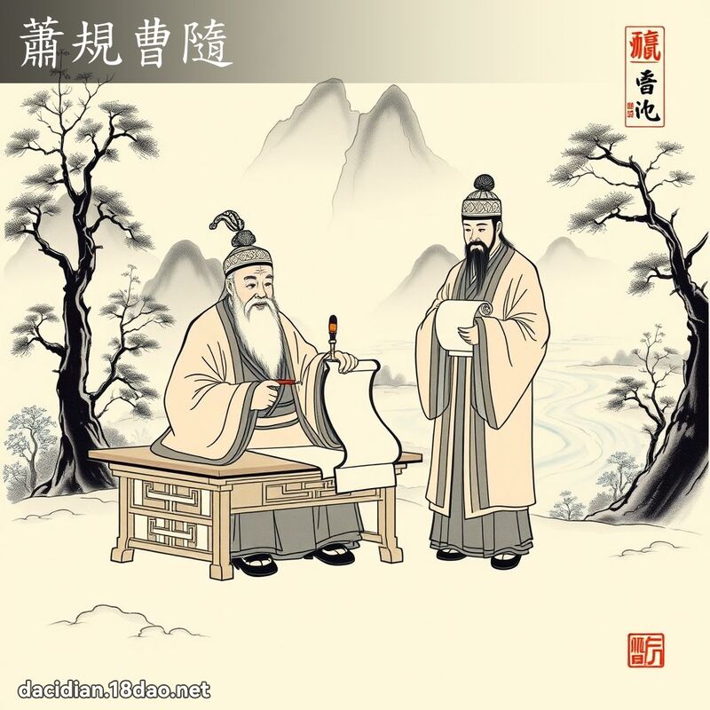 萧规曹隨 配图